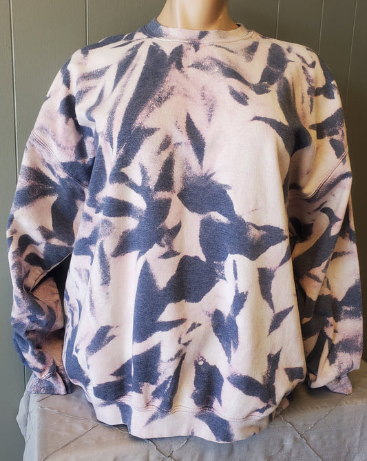 Navy Bleached Sweatshirt