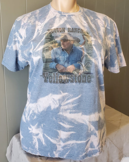 John Dutton Yellowstone Bleached T-Shirt