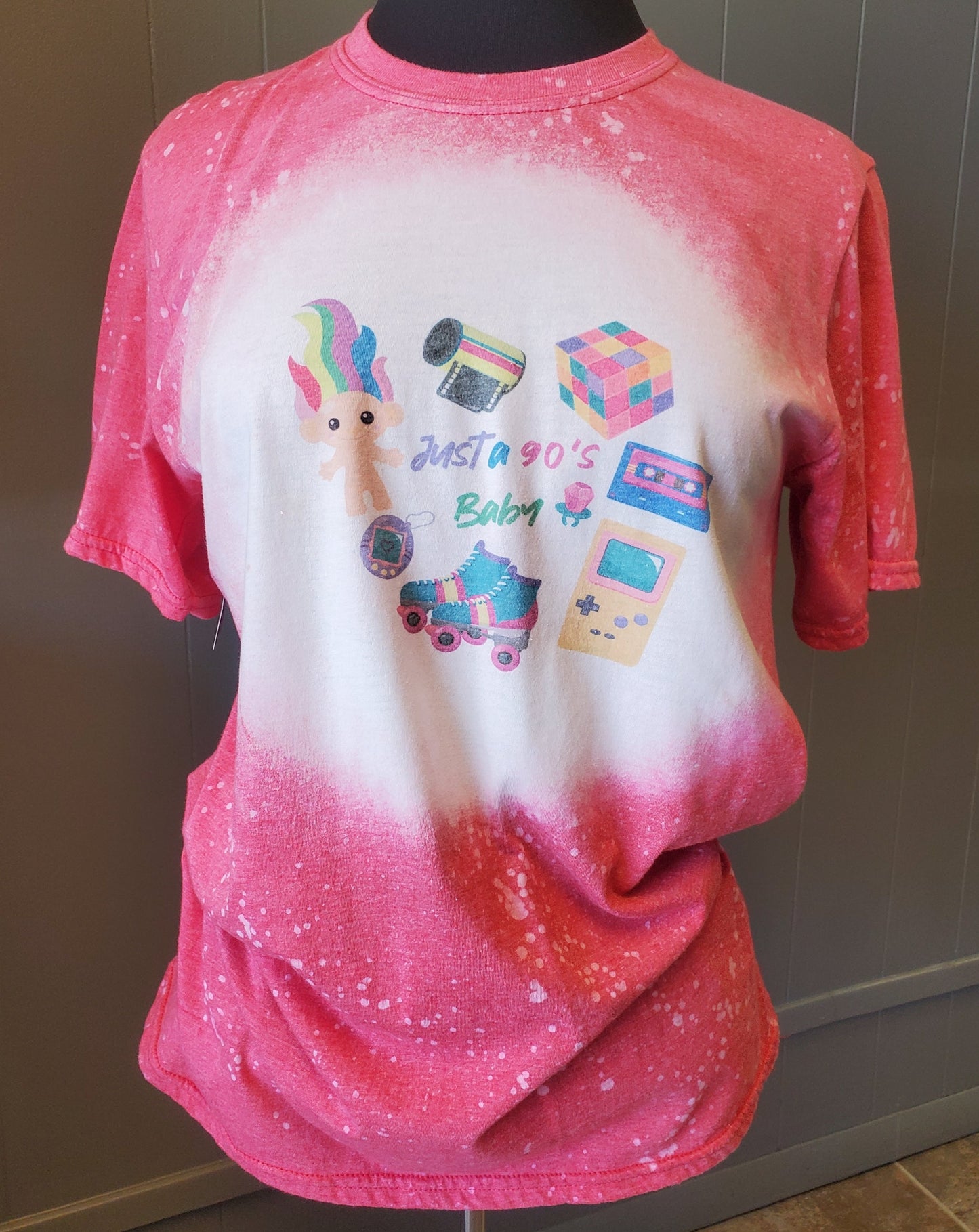 Just a 90's Baby Bleached T-Shirt