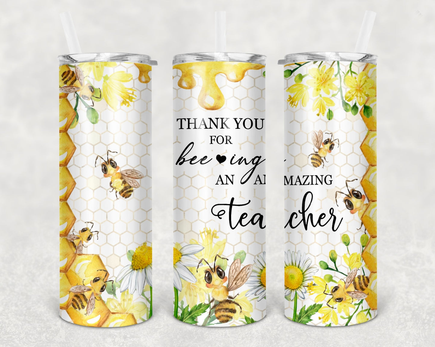 Bee Teacher Tumbler